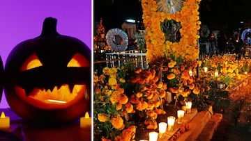 La celebración de Halloween se realiza el 31 de octubre y el Día de Muertos en México se festejan el 1 y 2 de noviembre.