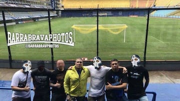 Ultras rusos y Barras bravas, juntos en La Bombonera.