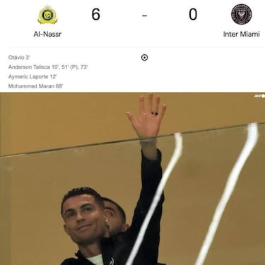 Los memes se ceban con Messi tras la goleada del Al-Nassr