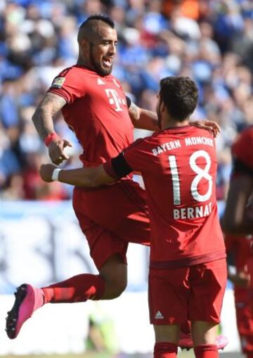 Vidal es protagonista en el duelo entre Bayern Múnich y Darmstadt.