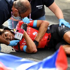 Grave caída y adiós de Landa