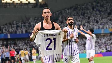 Rahimi celebra el tercer gol de Al Ain en la vuelta de la final de la Champions asiática.