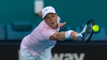 Jannik Sinner, en el Miami Open.