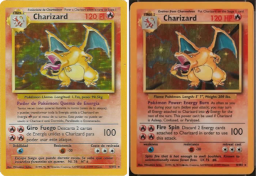 pokemon juego de cartas coleccionables charizard base set