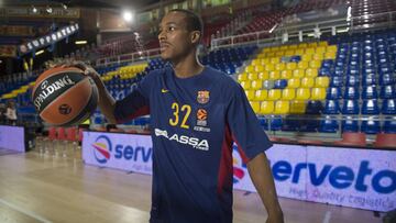 Alex Renfroe, durante su etapa como jugador del Barcelona.