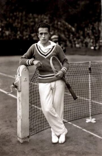 Henri Cochet en 1930. El francés ganó 8 Grand Slam. 