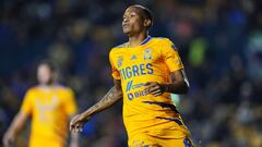 Luis Qui&ntilde;ones durante un partido con los Tigres