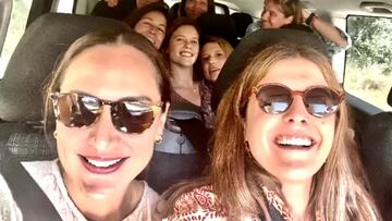 La despedida de soltera de Tamara Falc車: en muletas y con visita a la Virgen