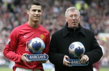 CRISTIANO RONALDO Y SIR ALEX FERGURSON