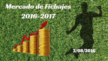 Mercado de Fichajes en directo: resumen del martes 03/08/2016