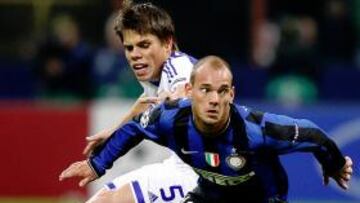 Sneijder, cuarto ex madridista en el Inter