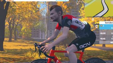 Avatar de Óscar Pujol en la aplicación Zwift.