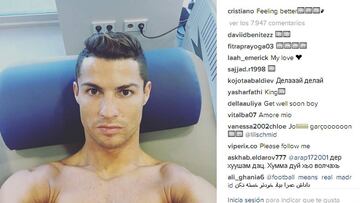 Mensaje de Cristiano Ronaldo a través de las redes sociales