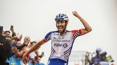 Pinot: "Guardaré este triunfo, es como el Alpe d'Huez español"