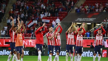 Jonathan Padilla celebrates his goal 1-0 of Guadalajara during the game Guadalajara vs Cruz Azul, corresponding to Round 16 of the Torneo Apertura 2023 of the Liga BBVA MX, at Akron Stadium, on November 04, 2023. 
<br><br>
Jonathan Padilla  celebra su gol 1-0 de Guadalajara durante el partido Guadalajara vs Cruz Azul, correspondiente a la Jornada 16 del Torneo Apertura 2023 de la Liga BBVA MX, en el Estadio Akron, el 04 de Noviembre de 2023