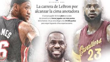 LeBron promete continuar el legado de Kobe: el progreso anotador de su carrera