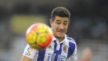 Yuri en el partido ante el Sevilla.