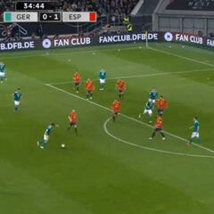 Sin espacio, sin tiempo pero Müller la puso ahí desde su casa