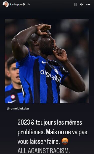 La agencia de Lukaku denuncia racismo en el Juve-Inter