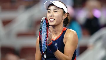 Wang to face Wozniacki after halting Sabalenka surge