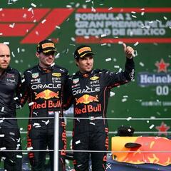 Checo Pérez consigue el tercer lugar y sube al podio en el GP de México