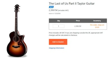 The Last of Us 2: la réplica oficial de la guitarra de Ellie llega a España por 2.399 euros