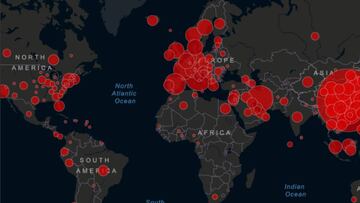 Coronavirus: mapa de casos y muertos por Covid19 hoy, en directo