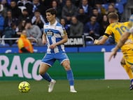 Riki, en un partido con el Deportivo.