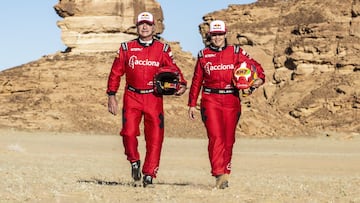 Carlos Sainz y Laia Sanz.