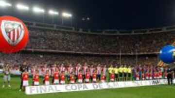 Imagen de la &uacute;ltima final de Copa que jugaron en el Calder&oacute;n Athletic de Bilbao y Barcelona.