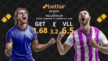 Getafe CF vs. Real Valladolid: horario, TV, pronósticos, estadísticas y clasificación