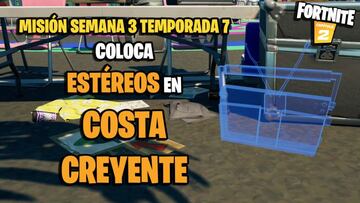 &iquest;D&oacute;nde colocar est&eacute;reos en Costa Creyente en Fortnite?