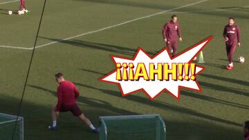 El gemido de agonía de Simeone cuando Torres no para el balón