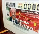 Vicente del Bosque es imagen de un cupón de la ONCE