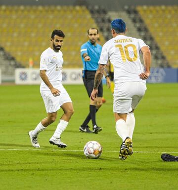 El volante colombiano disputó 78 minutos con Al Rayyan en la derrota ante Qatar SC en el regreso de la QSL. El '10' volvió a jugar luego de un mes y medio.