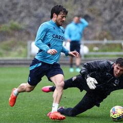 David Silva vuelve con el grupo y apunta al derbi