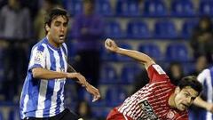 <b>CANDIDATO. </b>Alberto Escassi, durante el partido de esta temporada ante el Girona.