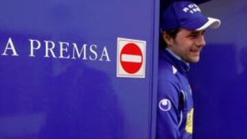 <b>DIRECTO. </b>Pochettino no fue con rodeos en la sala de prensa de la Ciudad Deportiva. Imagen de ayer, sonriendo, al salir de su habitual charla de los miércoles.