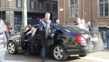 Gil Marín y Cerezo a su llegada a Turín