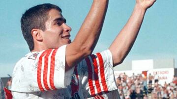 El colombiano tapo un partido para River Palte en el torneo de 1998 frente a Deportivo Español.