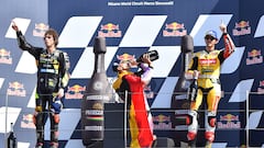 La alegría de Jorge Martín tras vencer en Misano