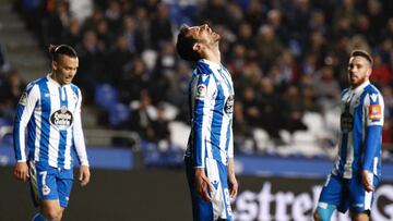 10/03/19 PARTIDO DE SEGUNDA DIVISION DEPORTIVO DE LA CORU&Ntilde;A  -  LAS PALMAS   VICENTE GOMEZ TRISTEZA