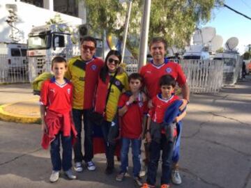 Chile y Colombia, unidos por el fútbol y la Eliminatoria.