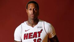 James Johnson, durante el Media Day de los Miami Heat.