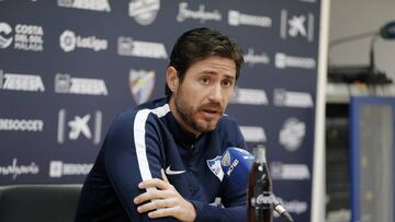 VICTOR SANCHEZ DEL AMO, ENTRENADOR DEL MALAGA CF EN RUEDA DE PRENSA