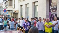 Impresionantes colas para abonarse al Real Valladolid.