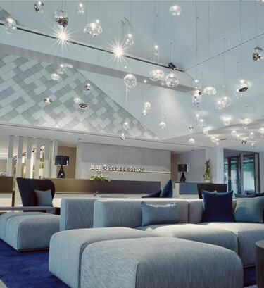 La recepción del hotel. 