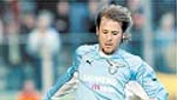 Mendieta, con el Lazio.