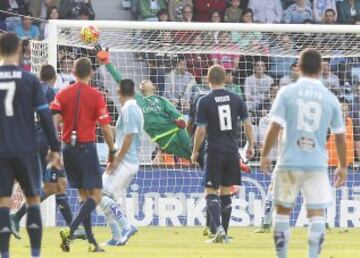 Nolito marcó un golazo. Único gol del Celta.