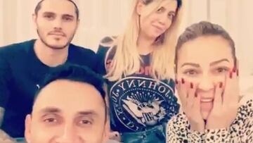 Wanda Nara declara su amor a Keylor Navas y su familia tras su vídeo más loco